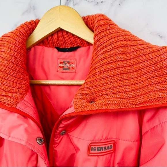 Surrender Ice Road Vintage Winter Ski Jacket Pink & Orange - Picture 5 of 8